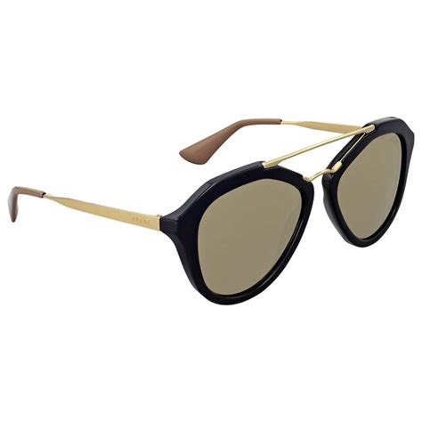 prada sunglasses pr12qs|Prada Pilot Light Brown Mirror Sunglasses PR.